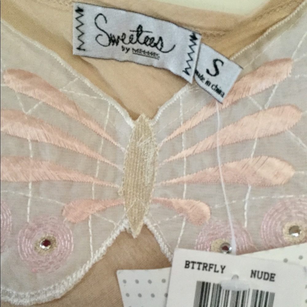 Vintage Sweetees Butterfly Appliqué Cami - Picture 4 of 6
